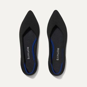 Rothy’s The Point Flats in Solid Black